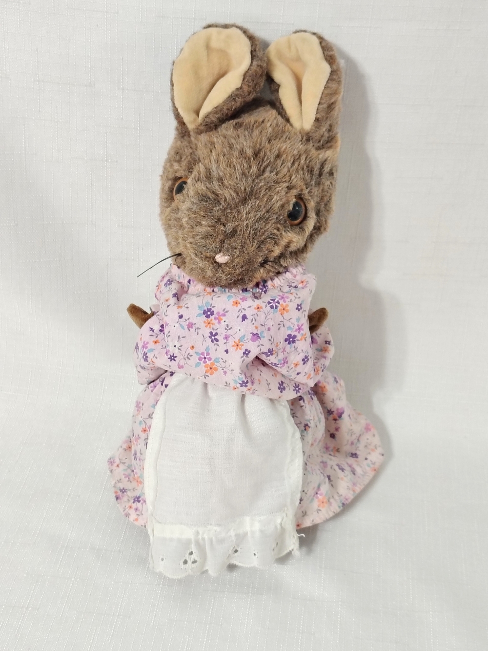 Vintage Eden Beatrix Potter Lady Mouse Plush Toy w/ Dress And Apron 9"